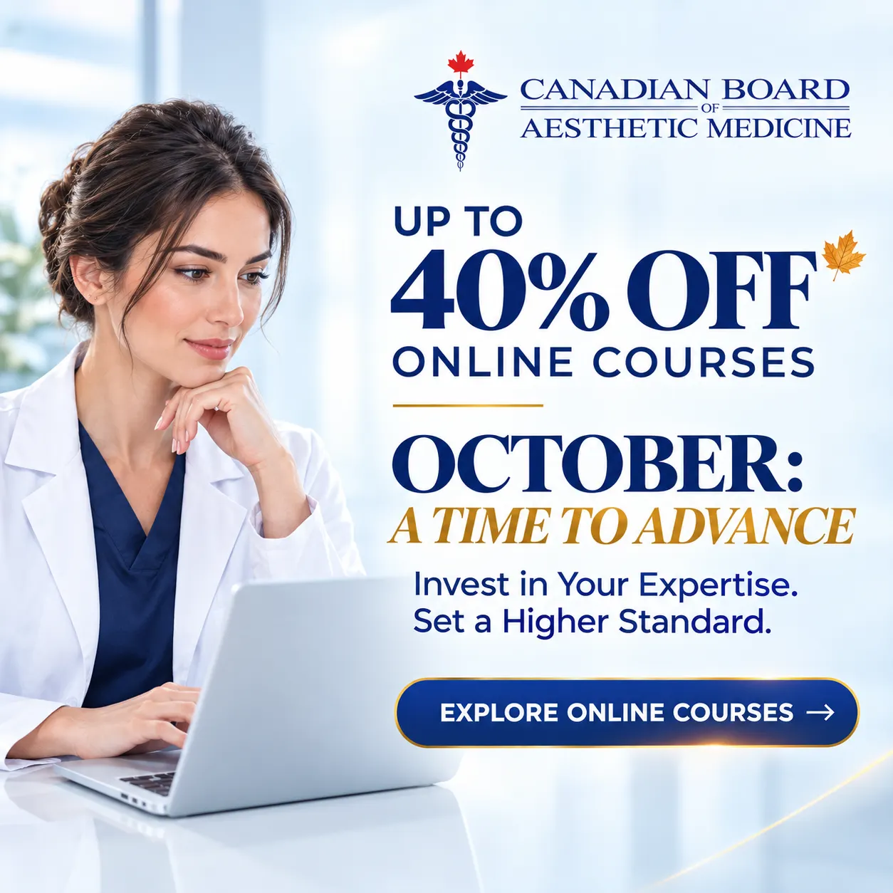 October online courses promotion